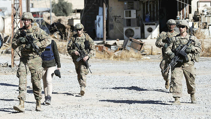 Binh sĩ Mỹ tại Iraq. Ảnh: GETTY IMAGES