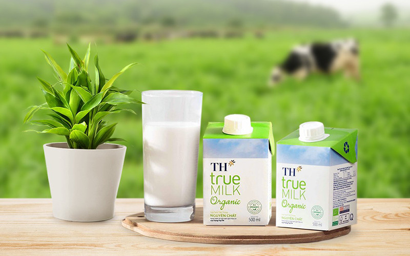 Sản phẩm TH true MILK organic.