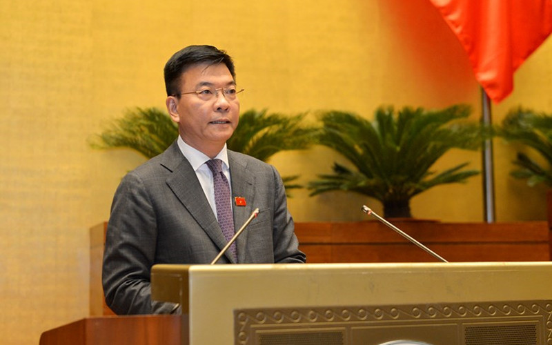 Bộ trưởng Tư pháp Lê Thành Long. (Ảnh: VPQH)