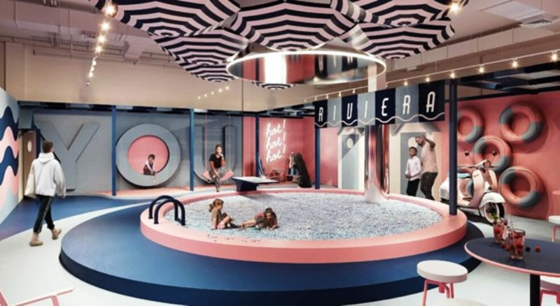 Bảo tàng Youseum trang trí những căn phòng màu sắc tươi sáng, làm phông nền phục vụ du khách chụp ảnh, quay phim hay sáng tạo nghệ thuật. (Nguồn: Youseum)