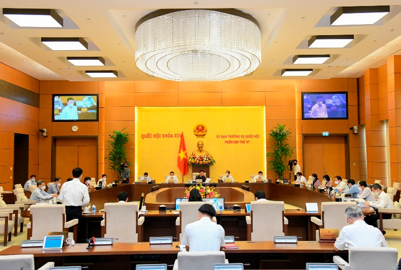 Một phiên họp của Ủy ban Thường vụ Quốc hội. (Ảnh: quochoi.vn)