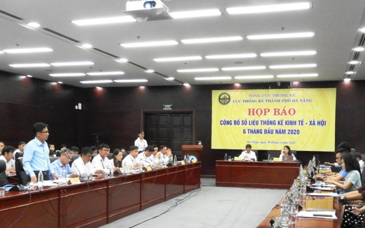 Họp báo Công bố số liệu thống kê tình hình kinh tế, xã hội TP Đà Nẵng sáu tháng đầu năm 2020. 