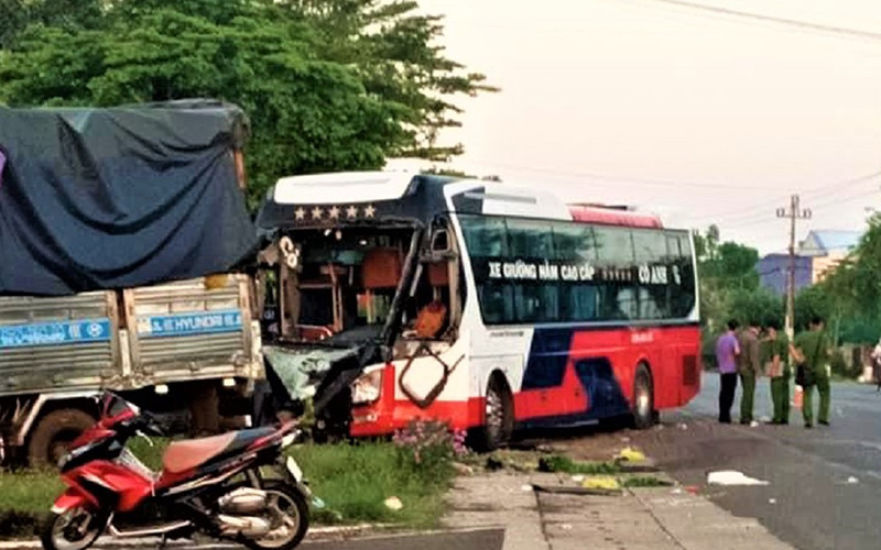 Hiện trường vụ tai nạn.