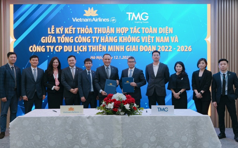Hợp tác phát triển hàng không và du lịch. (Ảnh: Vietnam Airlines cung cấp)