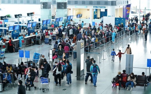 Các đường bay được tăng tần suất khai thác để đáp ứng nhu cầu đi lại của người dân dịp Tết. (Ảnh: Cục Hàng không Việt Nam)