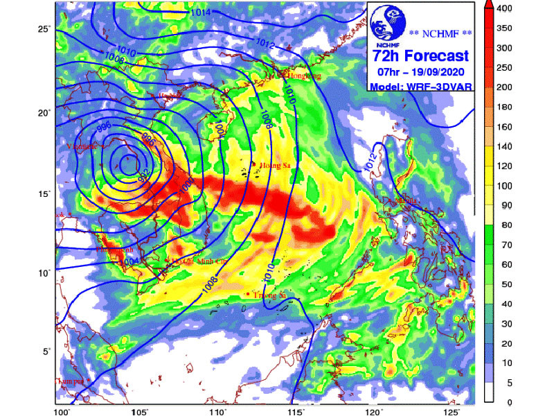 Bão số 5 sẽ gây mưa lớn trên cả nước