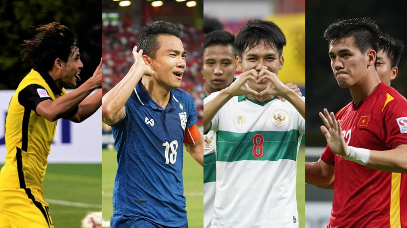 Akhyar Rashid (Malaysia), Chanathip Songkrasin (Thái Lan), Witan Sulaeman (Indonesia) và Tiến Linh góp mặt trong danh sách bình chọn. (Ảnh: AFF).