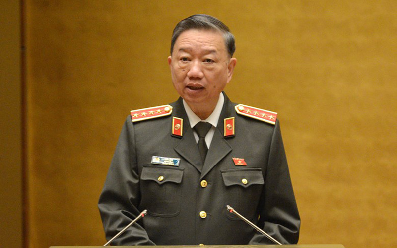 Đại tướng Tô Lâm, Ủy viên Bộ Chính trị, Bộ trưởng Công an.