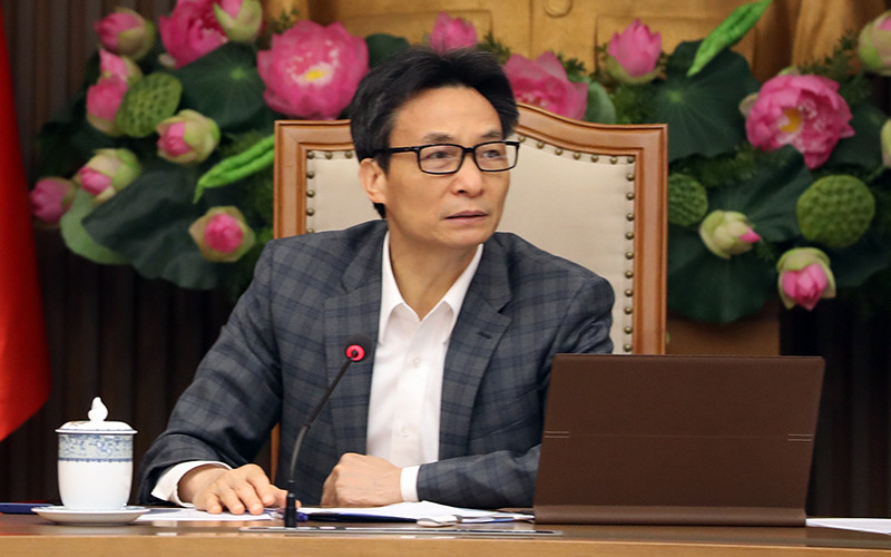 Phó Thủ tướng Vũ Đức Đam phát biểu chỉ đạo tại buổi họp. (Ảnh: VGP)