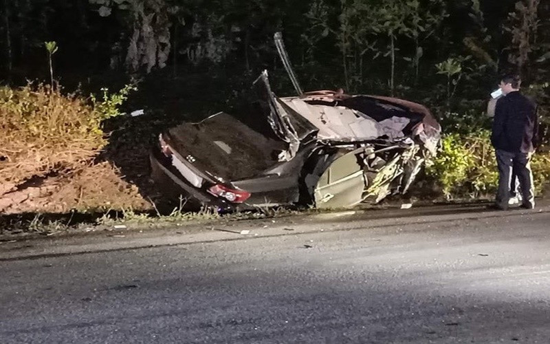 Hiện trường vụ tai nạn .