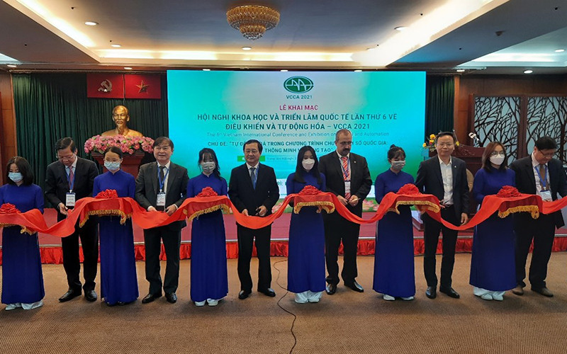 Nghi thức khai mạc Hội nghị khoa học và Triển lãm về điều khiển và tự động hóa lần thứ 6 (VCCA 2021).