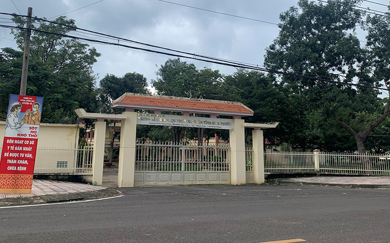 Trung tâm Giáo dục Thường xuyên Bình Phước.