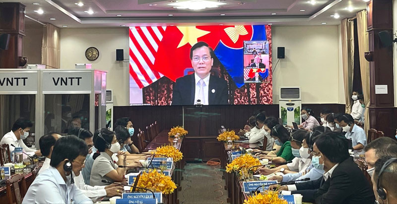 Hội thảo trực tuyến xúc tiến đầu tư với Hoa Kỳ.