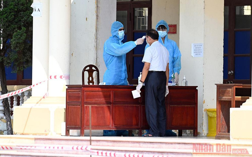 Một khu vực cách ly tại Bắc Ninh. Ảnh: DUY LINH