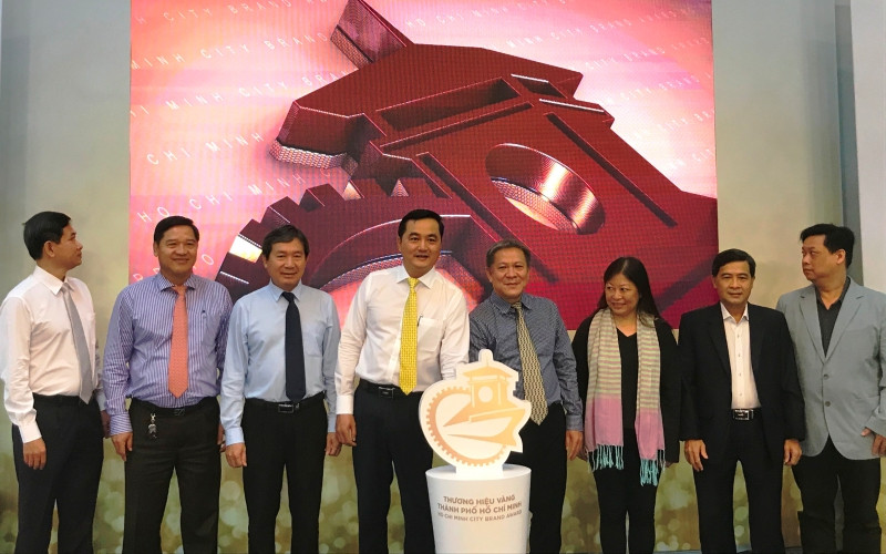 Ban Tổ chức giới thiệu (ra mắt) bộ nhận diện Giải thưởng “Thương hiệu Vàng TP Hồ Chí Minh”.