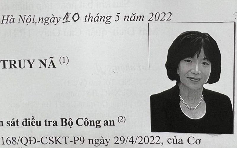 Cơ quan điều tra quyết định truy nã bị can Nguyễn Thị Thanh Nhàn.