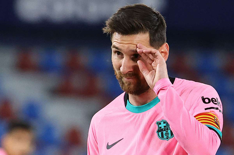 Lionel Messi đang đối mặt với tương lai vô định khi rời Barca. (Ảnh: Goal) 