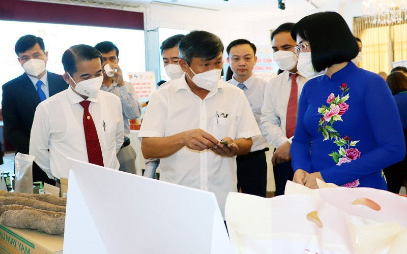 Trưng bày sản phẩm tại Ngày đổi mới sáng tạo tỉnh Đồng Nai năm 2022.