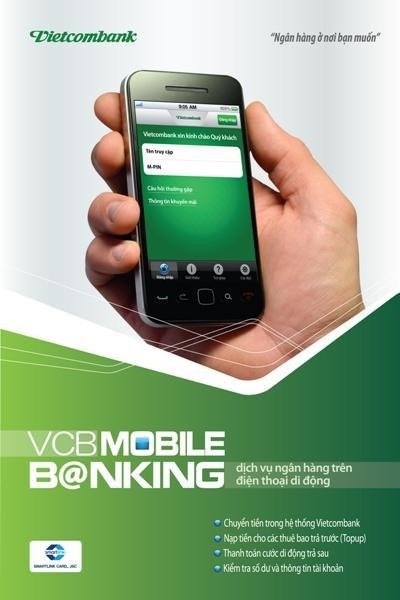 Vietcombank ra mắt dịch vụ Mobile Banking