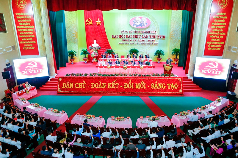Đại hội Đảng bộ tỉnh Khánh Hòa lần thứ 18, nhiệm kỳ 2020 - 2025.