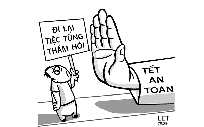 Tuyên truyền đón Tết an toàn.