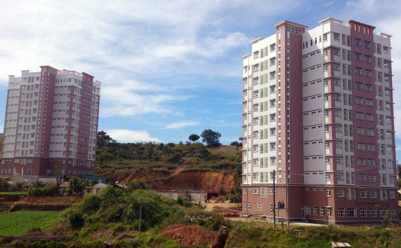 Ký túc xá sinh viên tập trung được bố trí làm nơi đón người từ vùng dịch về TP Đà Lạt không thu phí lưu trú.