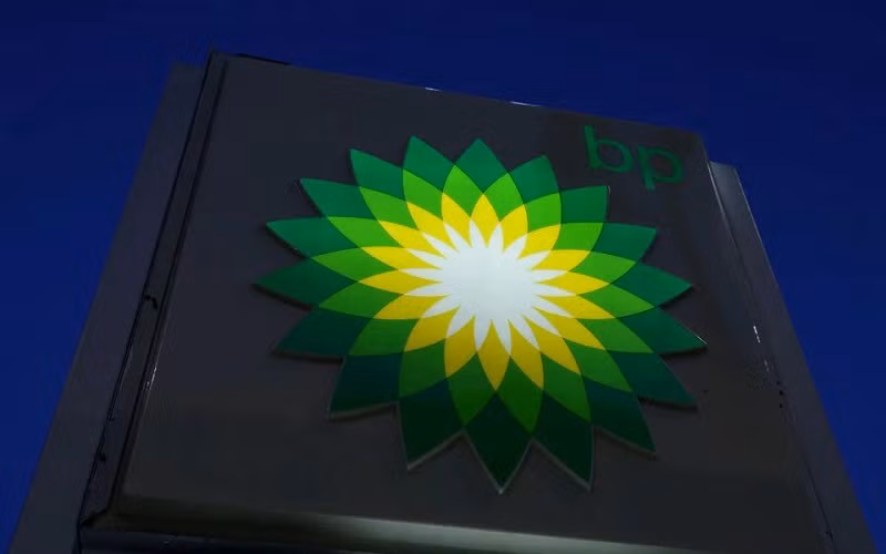 Logo của tập đoàn dầu mỏ BP Plc. (Ảnh: Reuters)