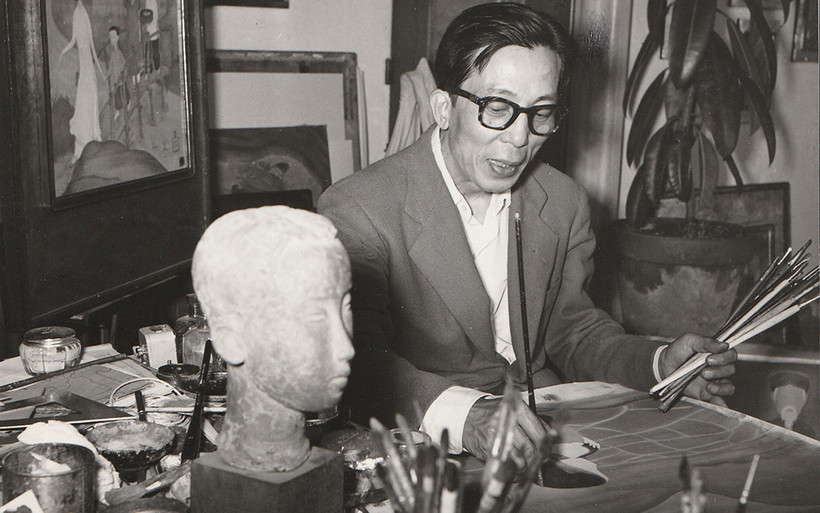 Hình ảnh tư liệu về họa sĩ Mai Trung Thứ. (Ảnh: Viện Pháp tại Hà Nội)