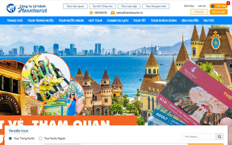 Hiện các doanh nghiệp lữ hành tại Hà Nội đã xây dựng nhiều sản phẩm du lịch hấp dẫn. (Ảnh chụp màn hình)