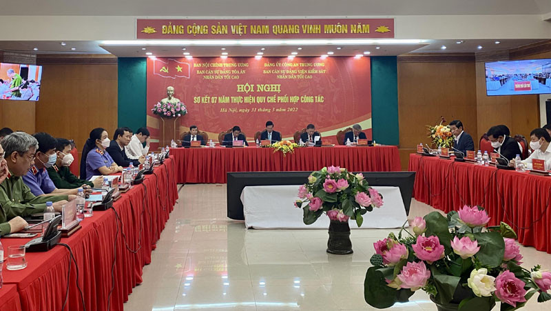 Hội nghị sơ kết 7 năm thực hiện Quy chế phối hợp công tác.