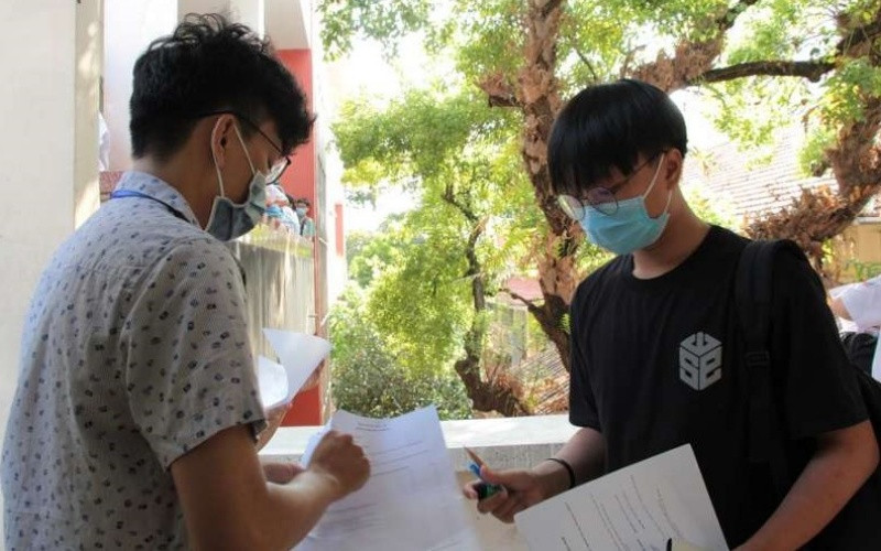 Thí sinh dự thi đánh giá năng lực đợt 1 tại TP Hồ Chí Minh. (Ảnh: Phan Yên)