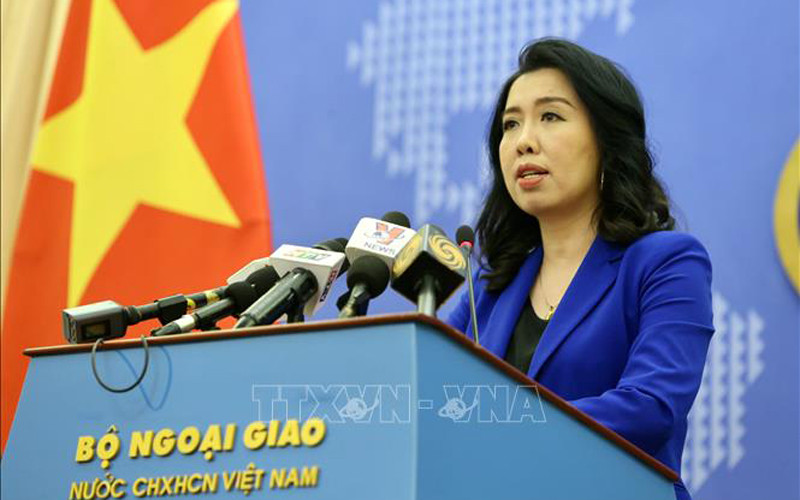 Người Phát ngôn Bộ Ngoại giao Lê Thị Thu Hằng (Ảnh: TTXVN)