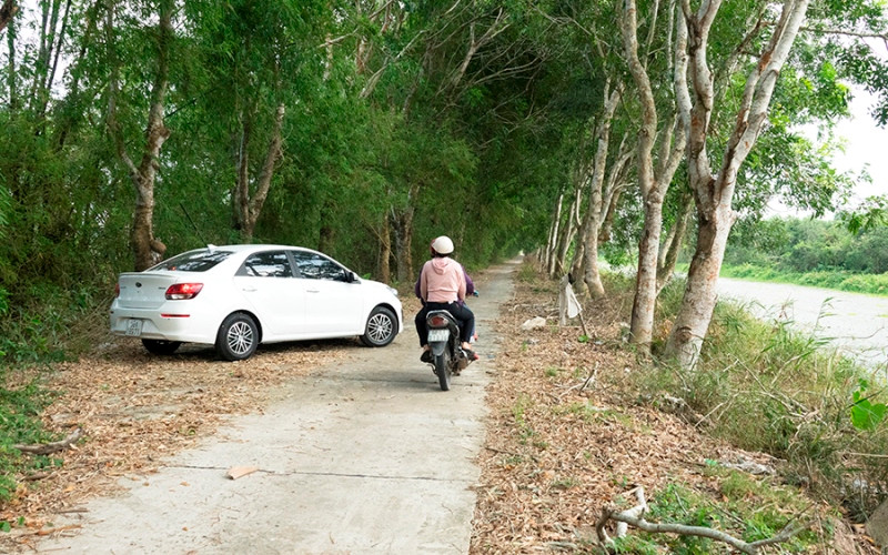 Tuyến đường tuần tra quản lý bảo vệ rừng trong VQG U Minh Thượng (có sai phạm).