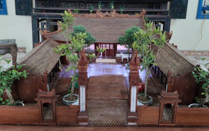 Đình làng khi hoàn thành.