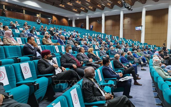 Chú thích ảnh Toàn cảnh phiên họp Quốc hội Libya tại Sirte ngày 9/3/2021. (Ảnh tư liệu: AFP/TTXVN)