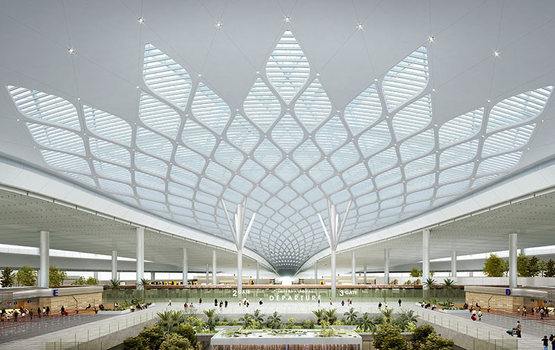 Phối cảnh nhà ga sân bay Long Thành. (Ảnh do ACV cung cấp)