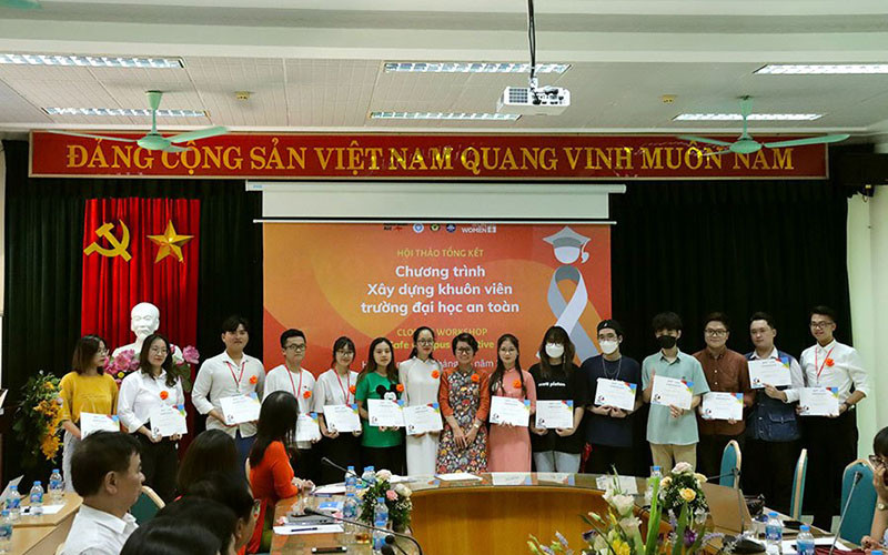 Chung tay xây dựng khuôn viên trường đại học an toàn, không bạo lực và quấy rối tình dục.