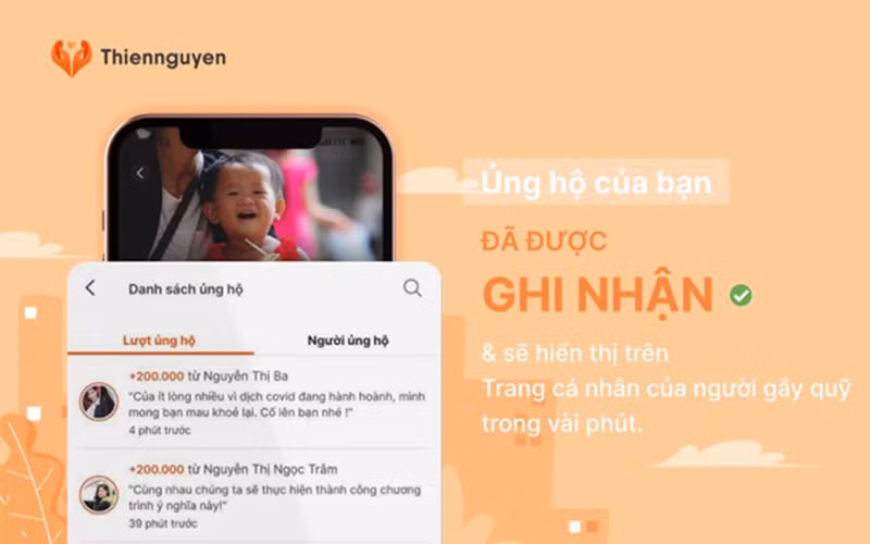Ứng dụng Thiện Nguyện giúp kết nối những tấm lòng hảo tâm trên toàn quốc với người có hoàn cảnh khó khăn một cách minh bạch.