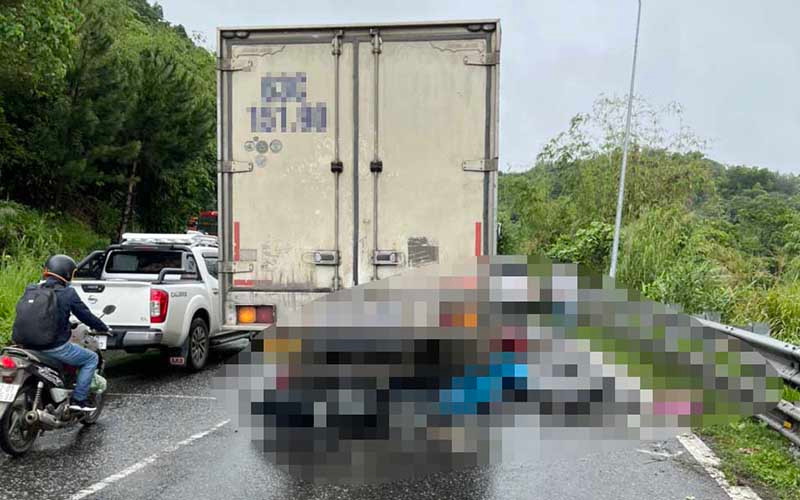 Hiện trường vụ tai nạn.