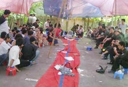 Bắt "ổ" cờ bạc lớn ở Tân Dương, Thủy Nguyên