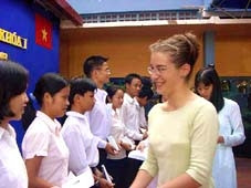 Trao chứng chỉ nghề ở Trung tâm
dạy nghề thuộc Sở LĐTBXH.