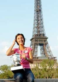 Anastasia Myskina và Gaston Gaudio vô địch đơn nữ, nam