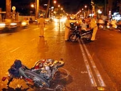 73,41% trường hợp bị tai nạn
thương tích sử dụng xe mô-tô.