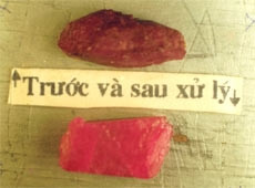 Nâng cao chất lượng đá ruby, saphia bằng công nghệ xử lý nhiệt