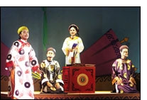 Cảnh trong vở chèo<BR> "Hồ Xuân Hương"