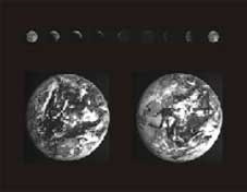 Tàu vũ trụ thám hiểm Smart-1 gửi về hình ảnh của trái đất và mặt trăng