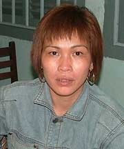 Nguyễn Thị Phượng, kẻ cầm <BR>đầu băng cướp người lĩnh <BR>tiền ở ngân hàng về.