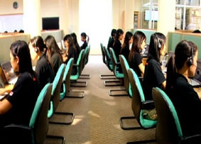 Một góc trung tâm chăm sóc khách hàng
của Bkis.