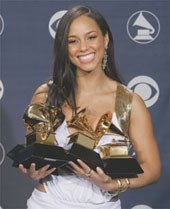 Alicia Key tại lễ trao giải <br> Grammy lần thứ 47.