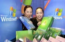 <I>Phần mềm Windows XP<br>được giảm giá tại Ấn Độ.</I>